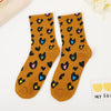 Chaussettes Décontractées À Imprimé Coeur