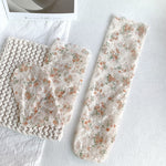 Chaussettes Fleuries En Dentelle