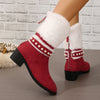 Bottes De Neige Chaudes En Peluche