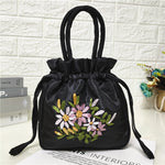 Sac De Broderie Florale Vintage