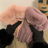 Gants Chauds De Couleur Unie