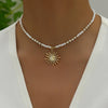 Collier Pendentif Soleil Bohème
