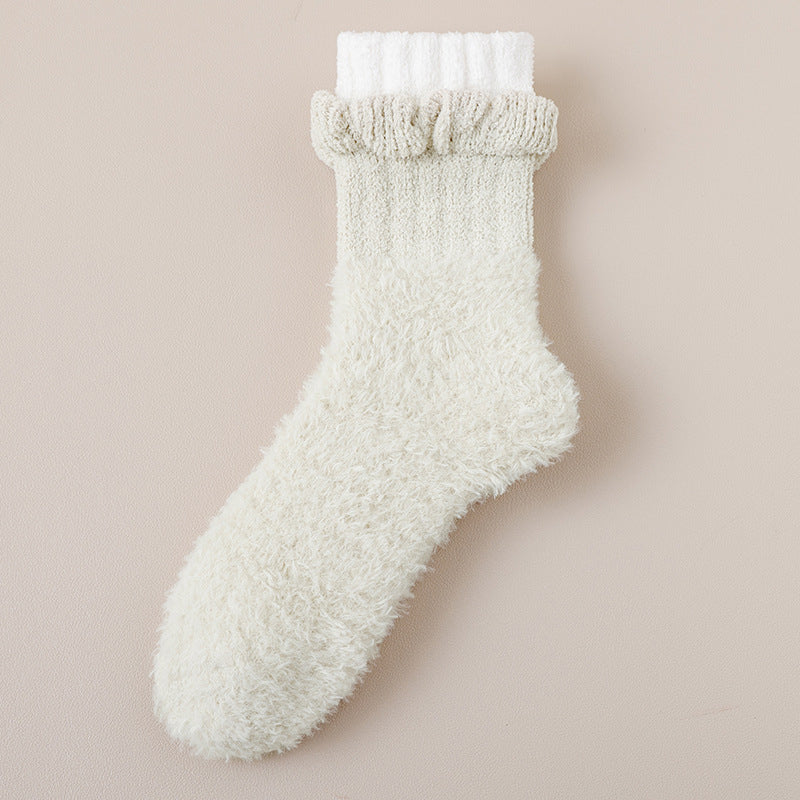 Chaussettes Chaudes En Peluche