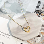 Collier Pendentif Coeur Vintage