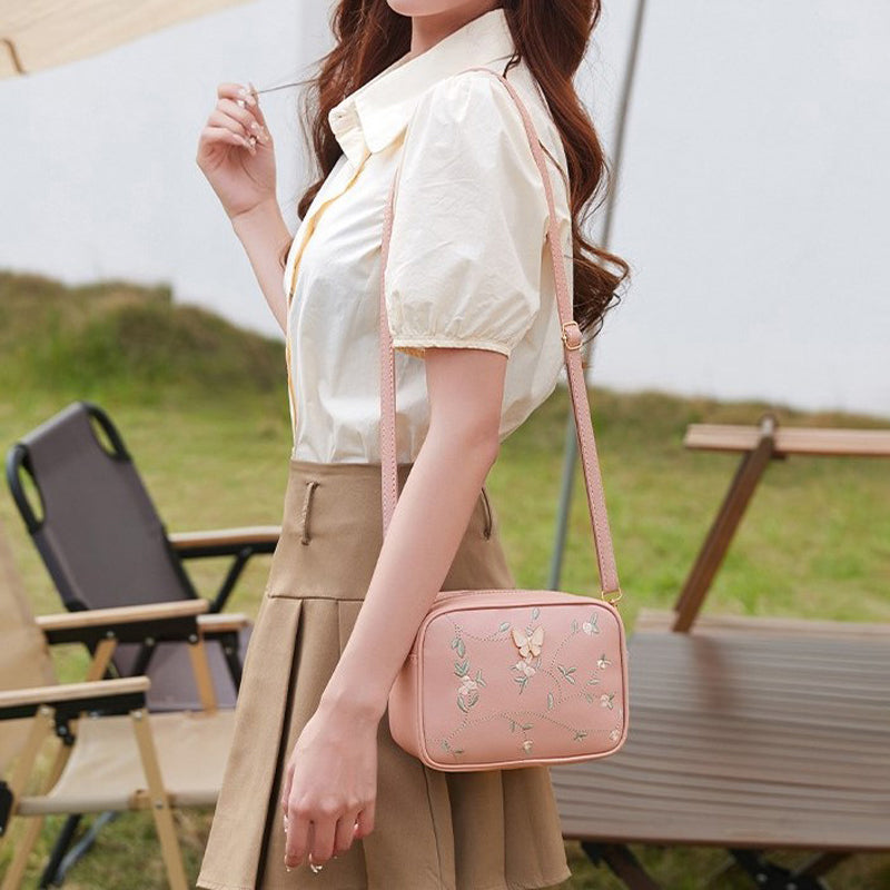 Sac Décontracté À Broderie Florale