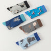 Chaussettes À Imprimé Chat Vintage