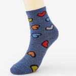 Chaussettes Décontractées À Imprimé Coeur