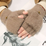 Gants Chauds De Couleur Unie