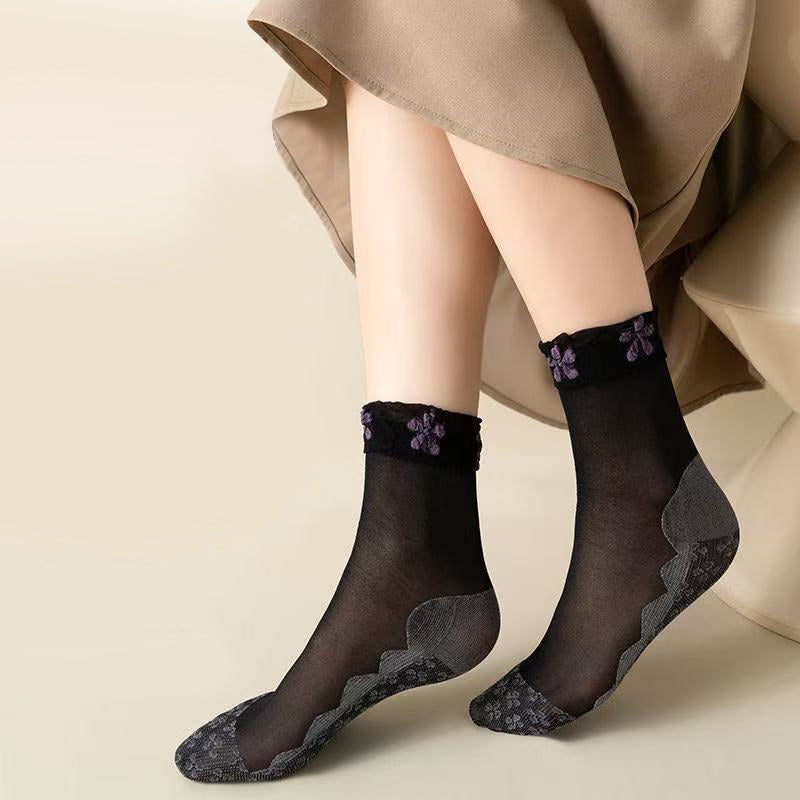 Chaussettes Fleuries Respirantes