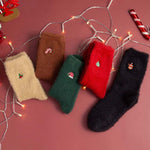 Chaussettes De Noël Chaudes En Peluche