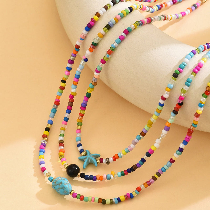 Collier De Perles Colorées Bohème