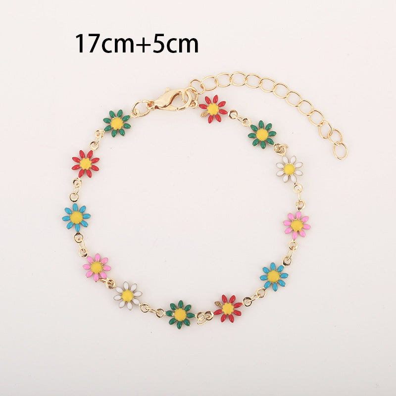 Bracelet Marguerite Colorée