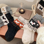 Chaussettes Chaudes Motif Chiots