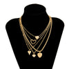 Ensemble De Collier Pendentif Coeur