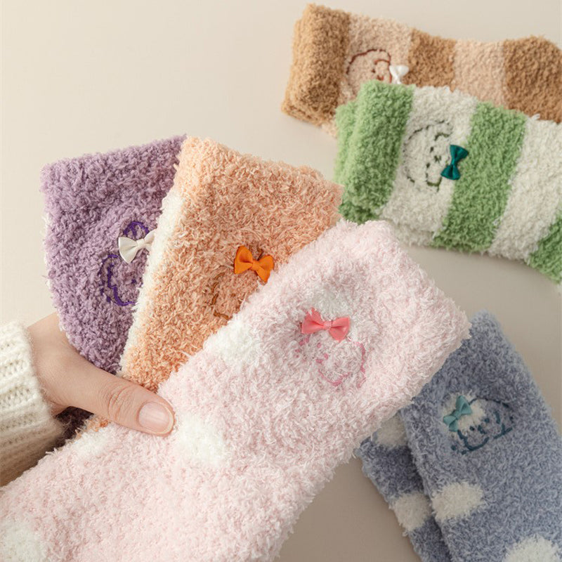 Chaussettes Chaudes En Peluche