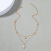 Collier Pendentif Goutte D'Eau Vintage