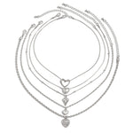 Ensemble De Collier Pendentif Coeur