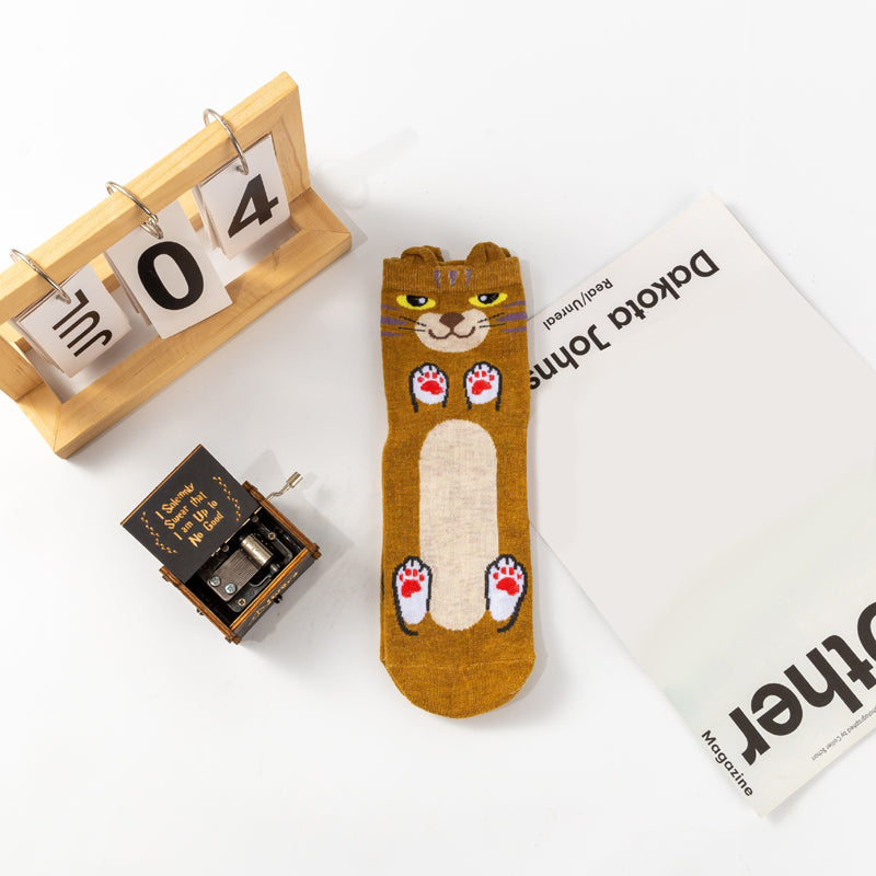 Chaussettes De Chat De Dessin Animé