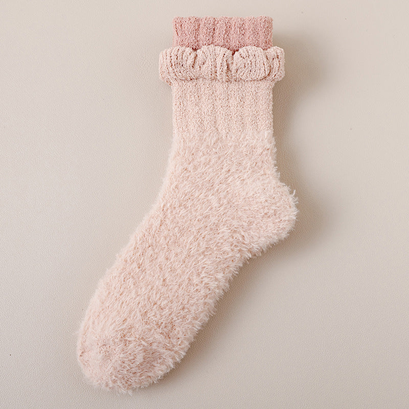Chaussettes Chaudes En Peluche