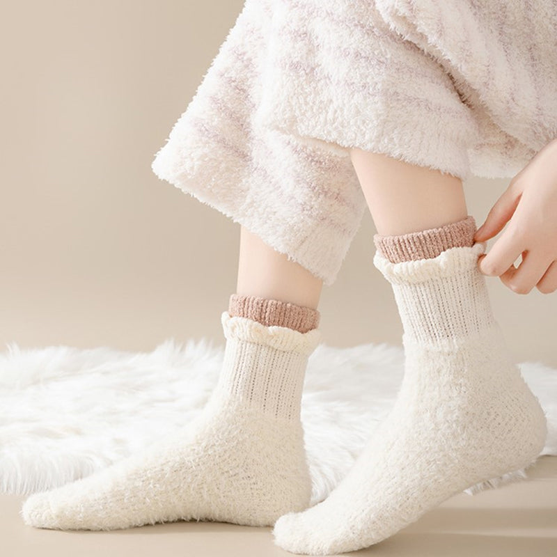 Chaussettes Chaudes En Peluche