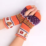 Gants Tricotés De Noël