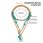 Collier Pendentif Ethnique Vintage