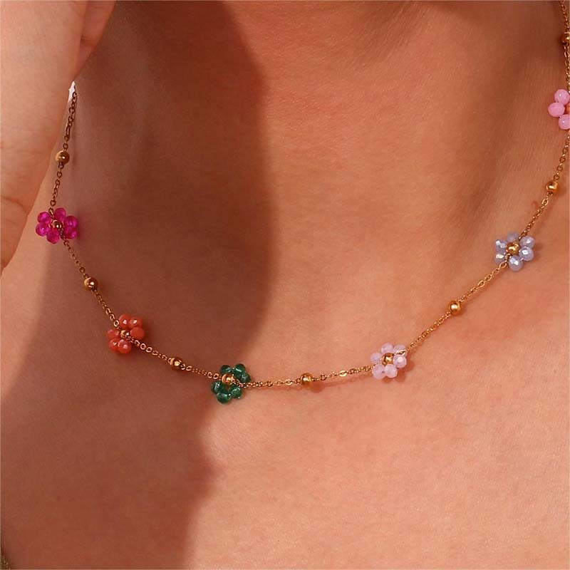 Collier De Fleurs Bohème