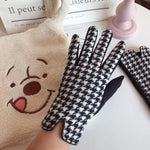 Gants Chauds À Carreaux Vintage