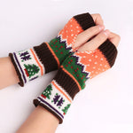 Gants Tricotés De Noël