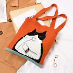 Sac Tricoté Chat De Dessin Animé