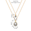 Collier Pendentif Goutte D'Eau Vintage