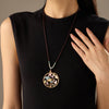 Collier Pendentif Feuille Vintage