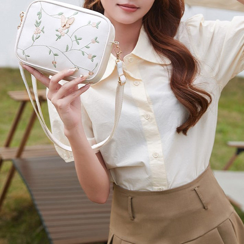 Sac Décontracté À Broderie Florale