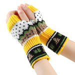 Gants Tricotés De Noël