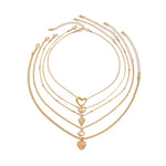 Ensemble De Collier Pendentif Coeur