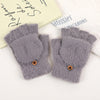 Gants Chauds De Couleur Unie