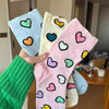Chaussettes Décontractées À Imprimé Coeur