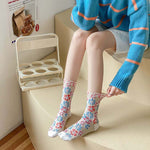 Chaussettes Fleuries Vintage