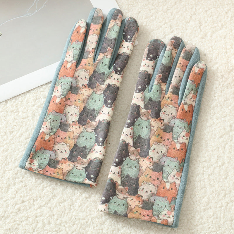 Gants Chauds De Dessin Animé