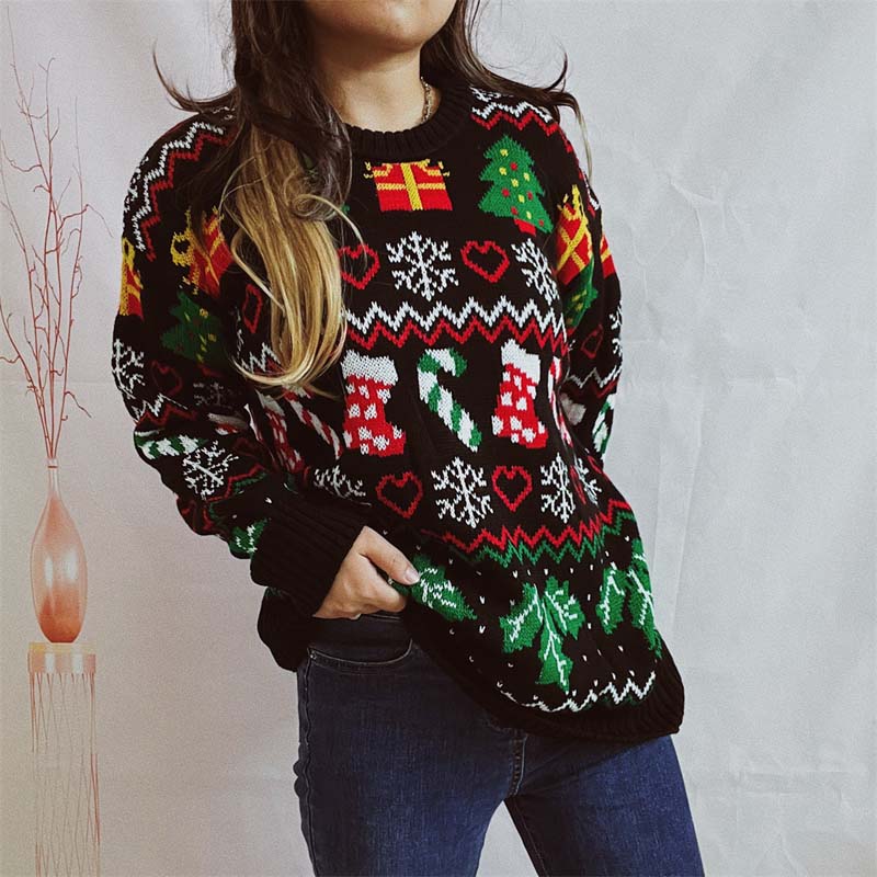 Pull En Tricot De Noël Décontracté