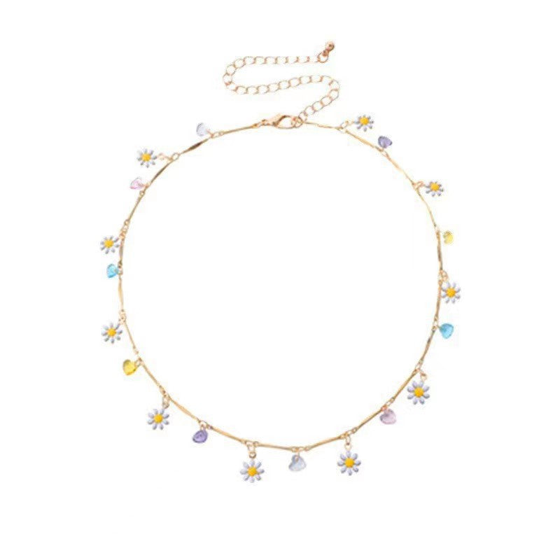 Collier Pendentif Bohème Marguerite