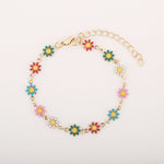 Bracelet Marguerite Colorée