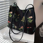 Sac Vintage Brodé De Fleurs