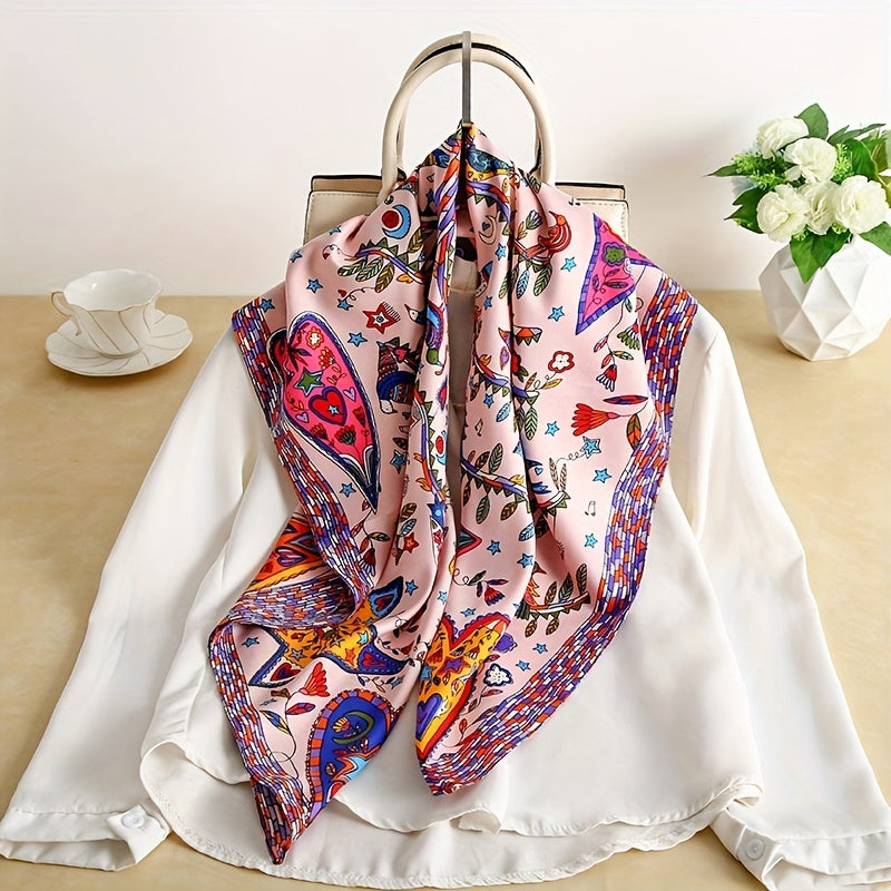 Foulard Imprimé Vintage