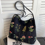 Sac Vintage Brodé De Fleurs