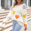 Pull En Tricot À Motif Coeur