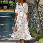 Robe Chemise À Imprimé Floral Vintage