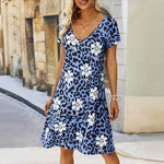 Robe À Imprimé Floral Vintage