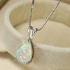 Collier Pendentif Goutte D'Eau Vintage