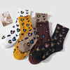Chaussettes Décontractées À Imprimé Coeur